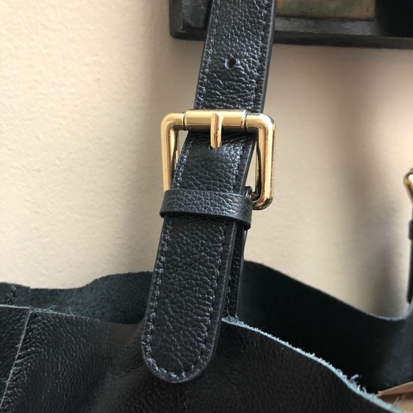 Courage B black leather tote - Picture 3 of 8